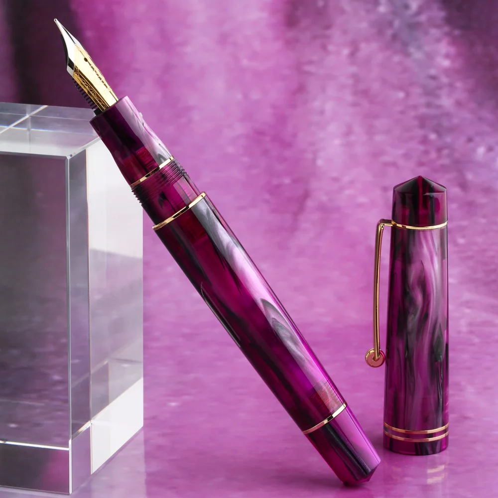 Акриловая Роскошная перьевая ручка Moonman M800 BOCK/Moonman Iridium F чернильная Nib