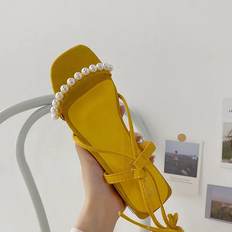 

Roman Sandals 2021 Women's Cross-Shoes Espadrilles Platform Suit Female Beige Strappy Heels All-Match Gladiator New High Low Bla