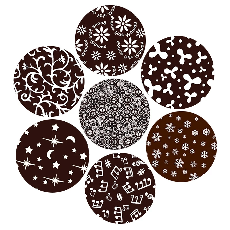 10 шт. бумага для переноса шоколада смешанные декоративные пищевого пластика