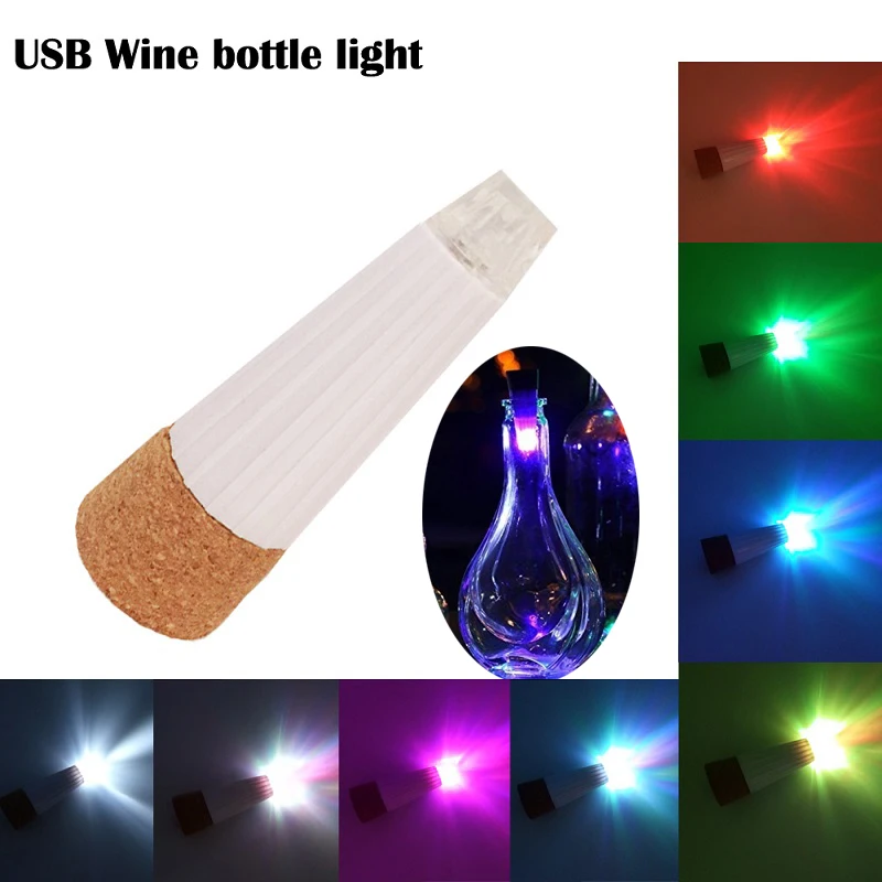 2021 перезаряжаемый светящийся USB Круглый фонасветильник для вина теплый белый