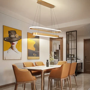 Modern  Led Chandelier for living room bedroom study room Adjustable New Led Chandelier Fixture,Matte Gold/Black Finished