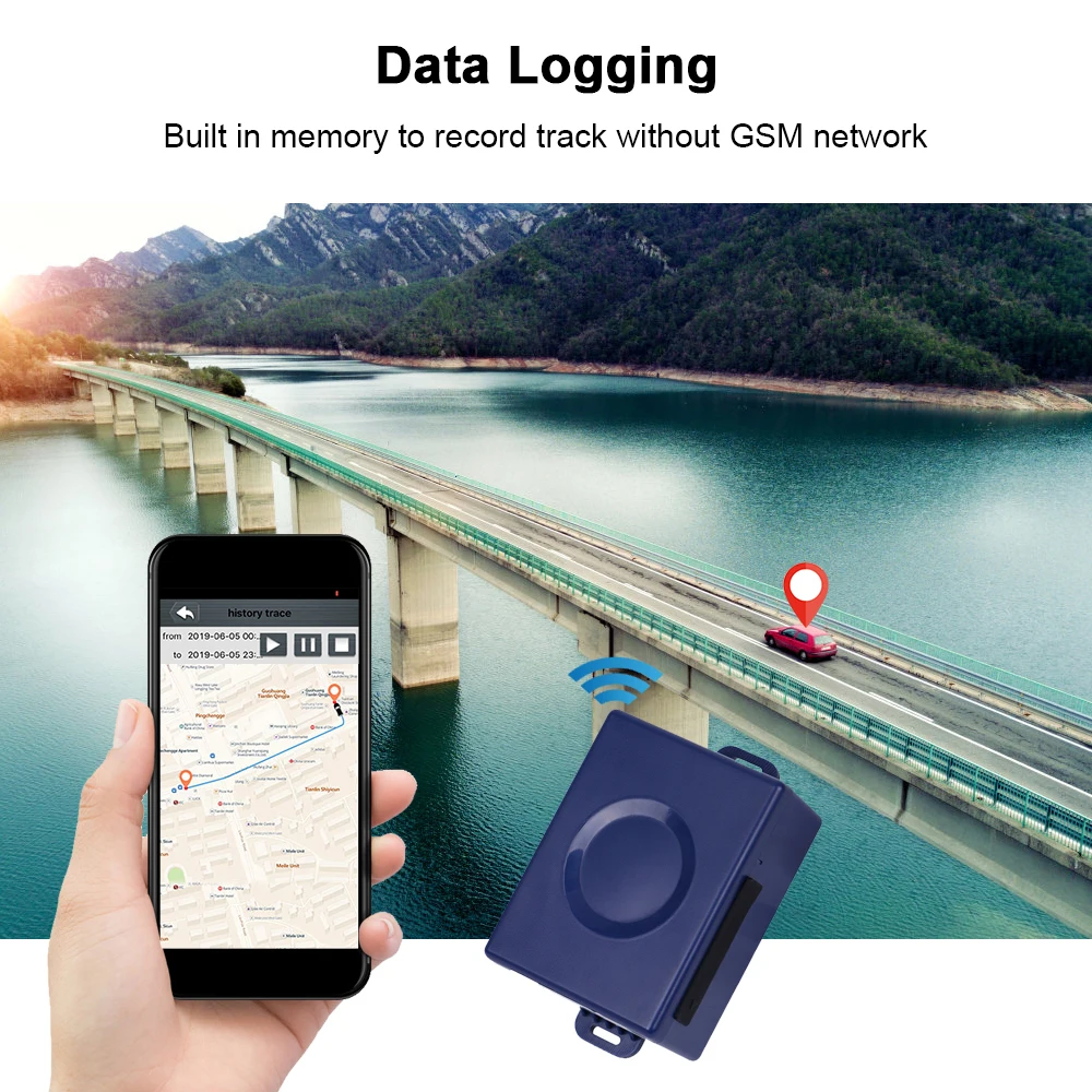 GPS-трекер Prazata водонепроницаемый 3 г с мощным магнитом долгое время работы в