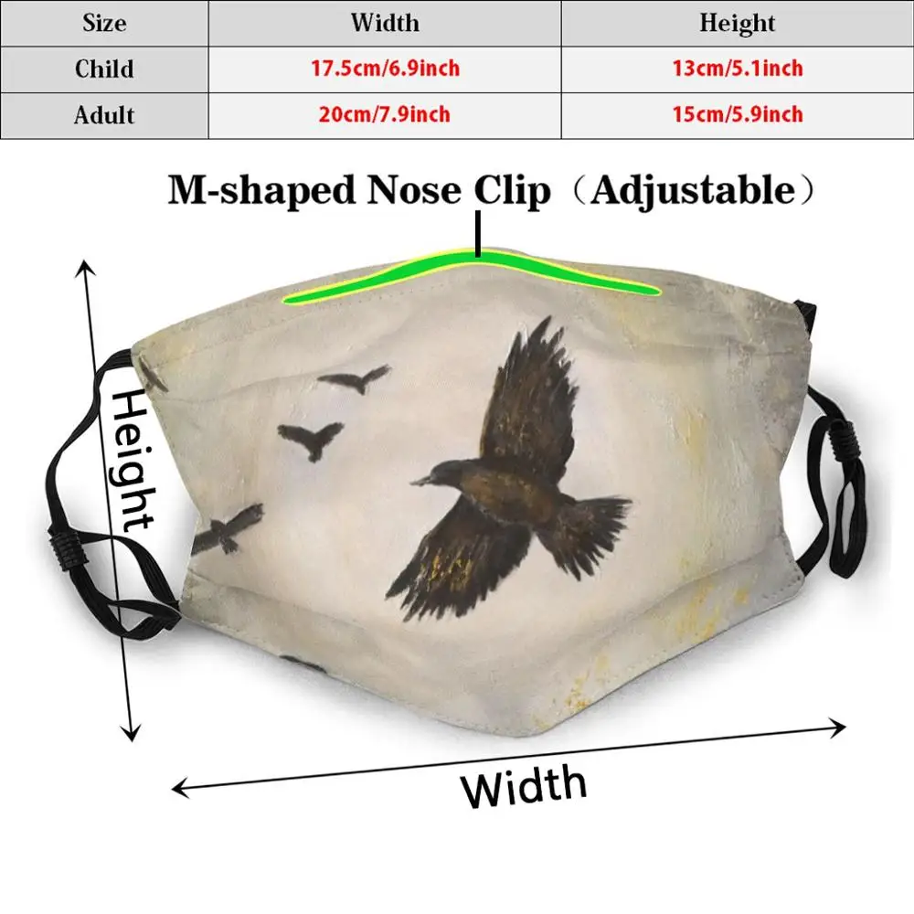 Маска для лица многоразовая с фильтром Pm2.955 присоединяйтесь к убийце|Мужские
