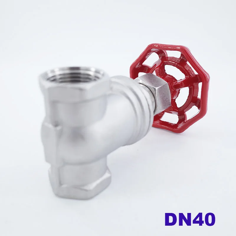 Клапан затвора с винтовым затвором из нержавеющей стали высокого качества DN40 1 1/2