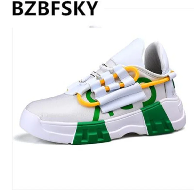 

2021 Men Sneakers Fashion Thick Bottom Casual Shoes Mesh Outdoor Breathable Walking Shoes Hot Sale Leisure Shoes Zapatos Hombre