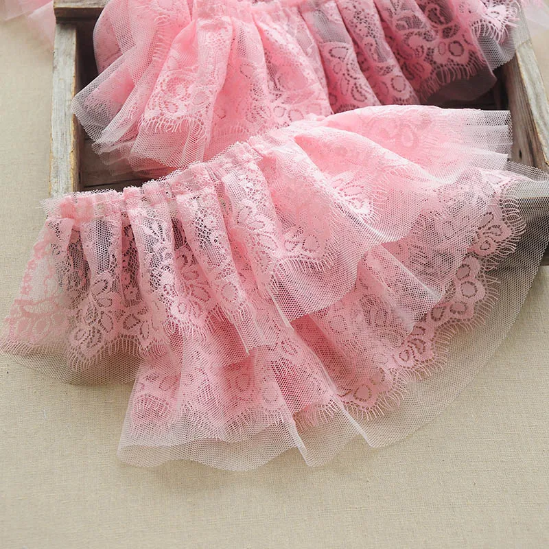 

2 м/лот 10 см широкая розовая зеленая белая серая плиссированная сетчатая кружевная юбка для одежды «сделай сам» юбка аксессуары для кукольной одежды X978