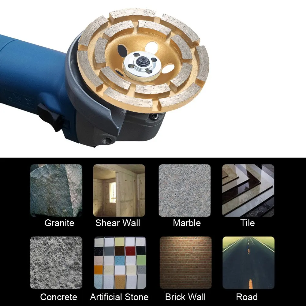 100 мм 4 &quotDiamond 2 ряда сегмент шлифовальные насадки для шлифовального колеса