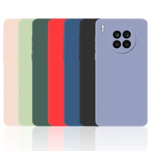 For Honor 50 Lite Case Cover Huawei Nova 8i 8 9 Mate 20 Lite 30 40 Pro Plus P40 Soft Liquid Silicone Bumper Phone Case Honor 50