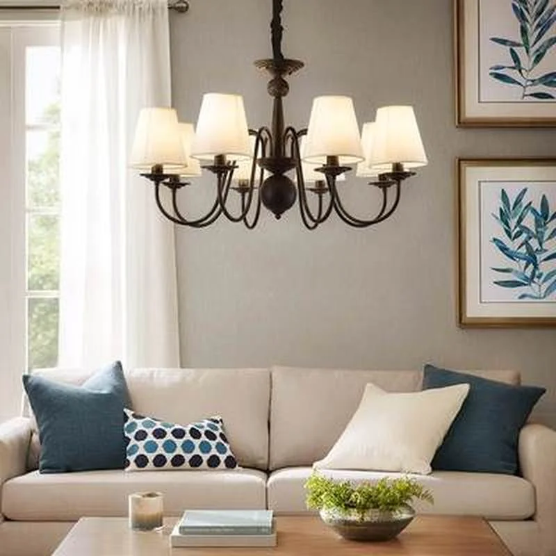 Винтажные американские Свадебные люстры железная Люстра для кухни бара кафе