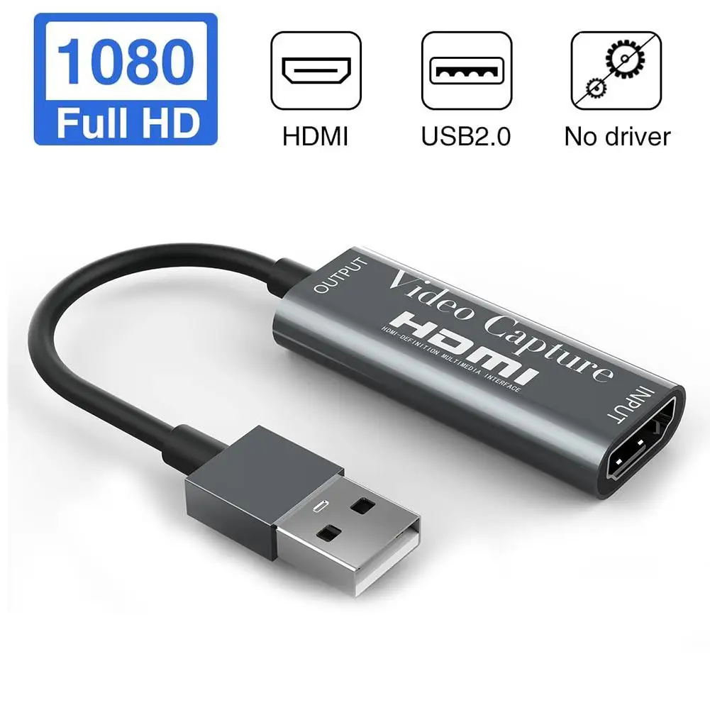 Карта видеозахвата HDMI USB 2 0 HD1080P|Карты видео- и ТВ-тюнеров| |