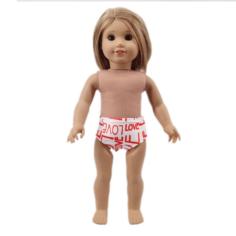 Модные Мультяшные трусики LUCKDOLL размер 18 дюймов американский 43 см Детская кукла