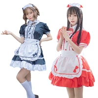 women maid outfit anime long dress black and white apron dress lolita dresses cafe costume cosplay costume french maid dresses
