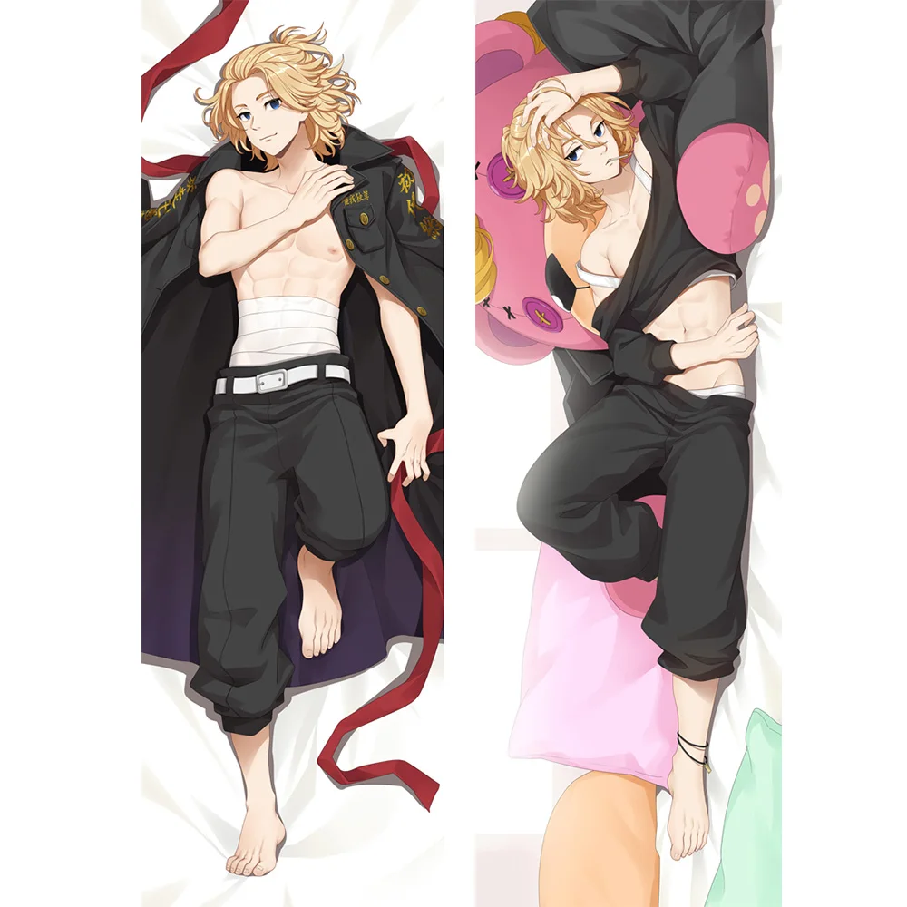 

Japanese Anime Tokyo Revengers Hugging Body Pillowcase Cushion Cover Drop Ship Baji Keisuke Manjiro Sano Dakimakura Otaku