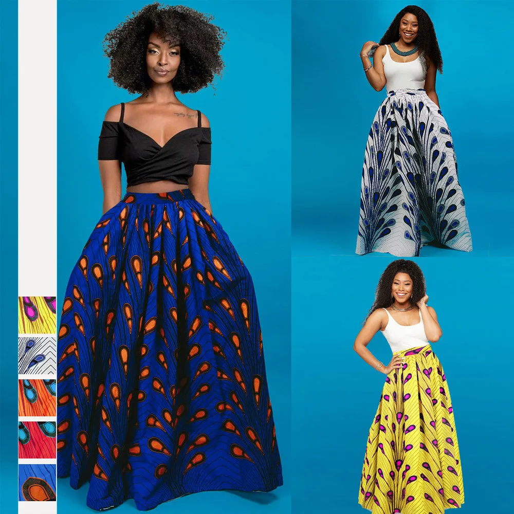 Африканская юбка с цветочным принтом новинка 2020 Дашики базин восковое платье