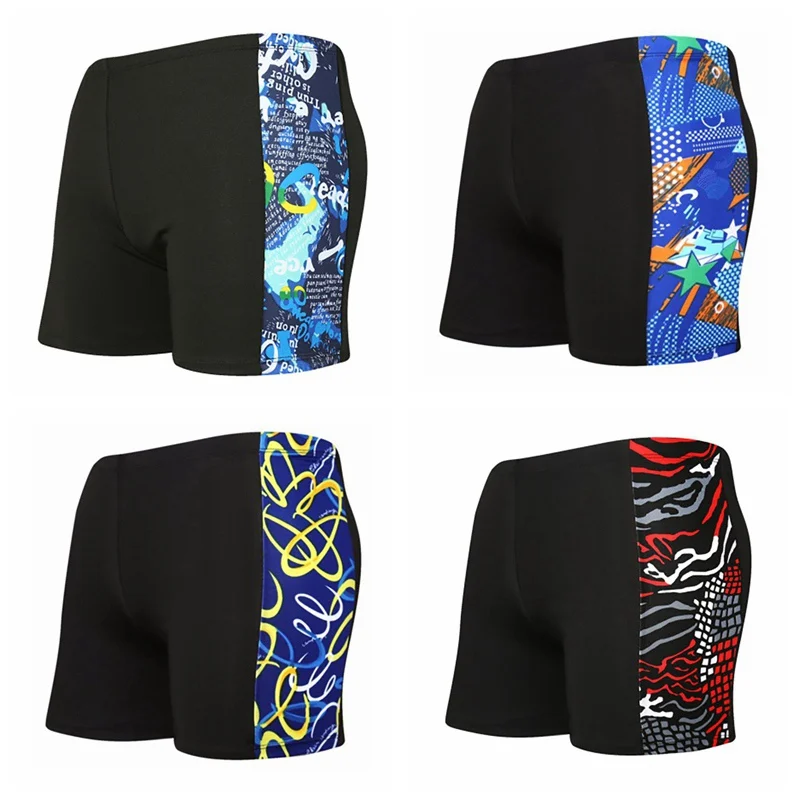 Men's Quick-drying Swim Shorts Boxer Trunks Beach Pool Home Leisure Swim Trunks