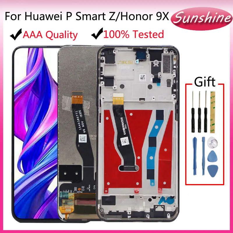 Оригинальный ЖК дисплей для Huawei P Smart Z STK LX1 Y9 Prime 2019 с сенсорным экраном в сборе Honor
