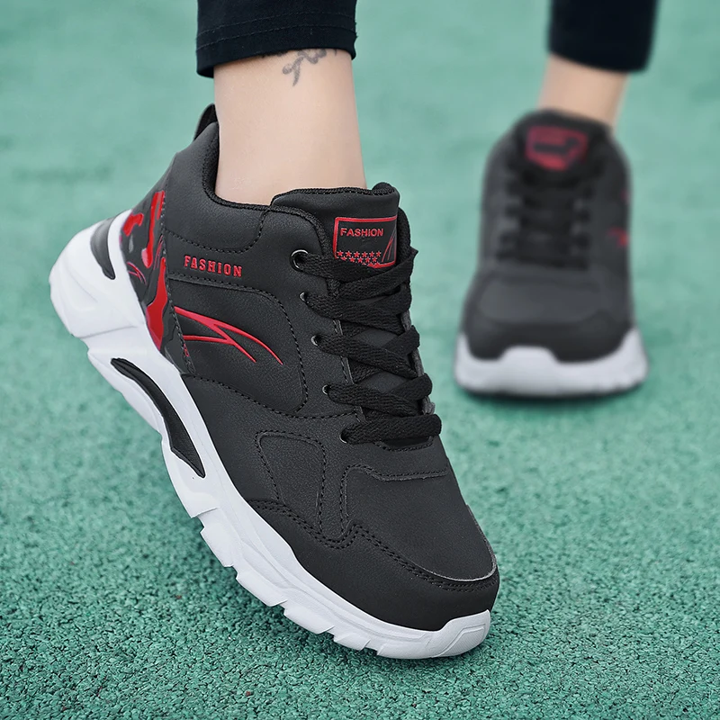 

Men's Shoes Autumn and Winter Large Size Casual Sports Shoes Men's Trend Leather Running Shoes