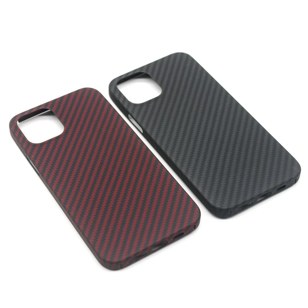 

0.7mm Ultra Thin Aramid Fiber Case for iPhone 12 Pro Max Pro Carbon Cover Mini 11 XS XR 11Pro Shell