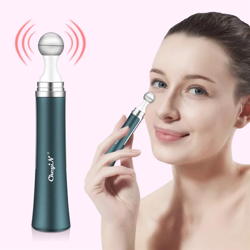 

CkeyiN Mini Electric Eye Massager Dark Circle Remover Vibrating Eye Massage Bar Face Skin Tightening Fine Line Removal Stick