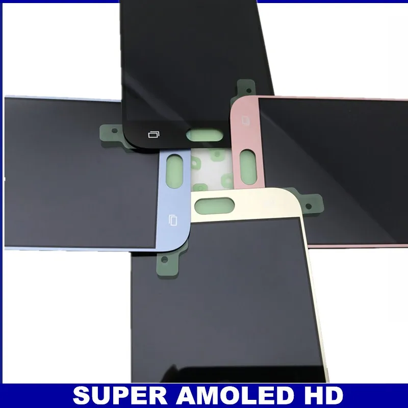 AMOLED lcd Замена для Samsung Galaxy J5 2017 j530 J530F кодирующий преобразователь сенсорного