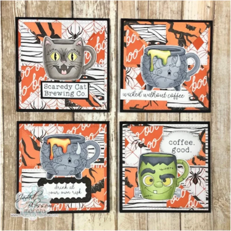 Плохой Аватар чайная чашка режущие штампы вырезанные форма для скрапбукинга