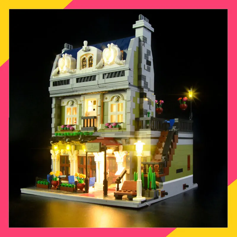 Комплект со светодиодный Ной подсветкой совместимый с 10243 домами для ресторанов