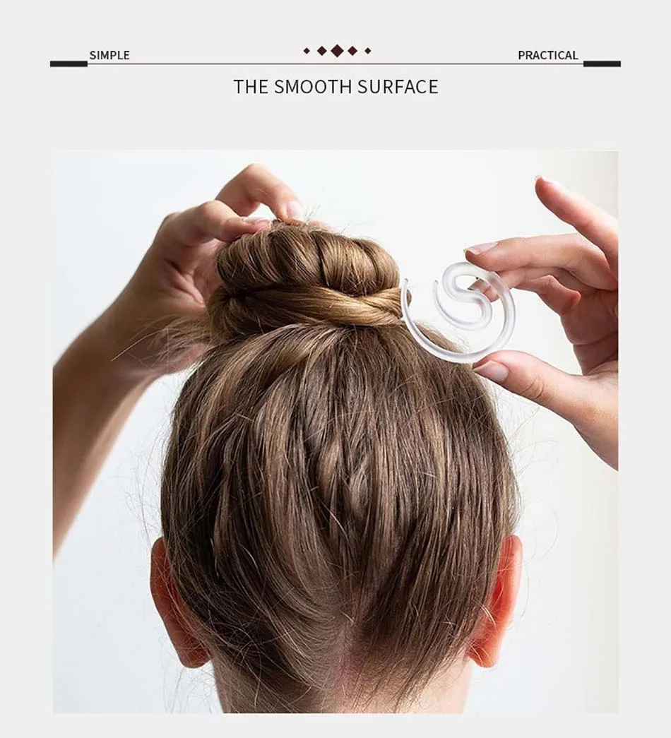 invisibobble BUNSTAR invisible Hairpin bun transparent Hairstyle  women longhair accessories hairsticks traceless simple 2PCS small hair clips