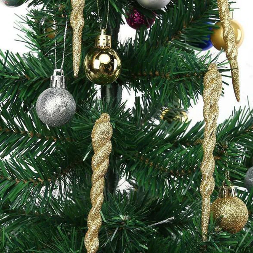 12 шт прозрачный лед Рождественская вечеринка висит DIY маленький кулон имитация