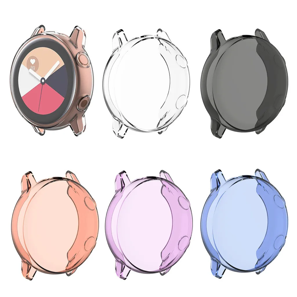 Чехол из ТПУ с полным покрытием прозрачная Защита экрана для Samsung Galaxy Watch Active 40 мм