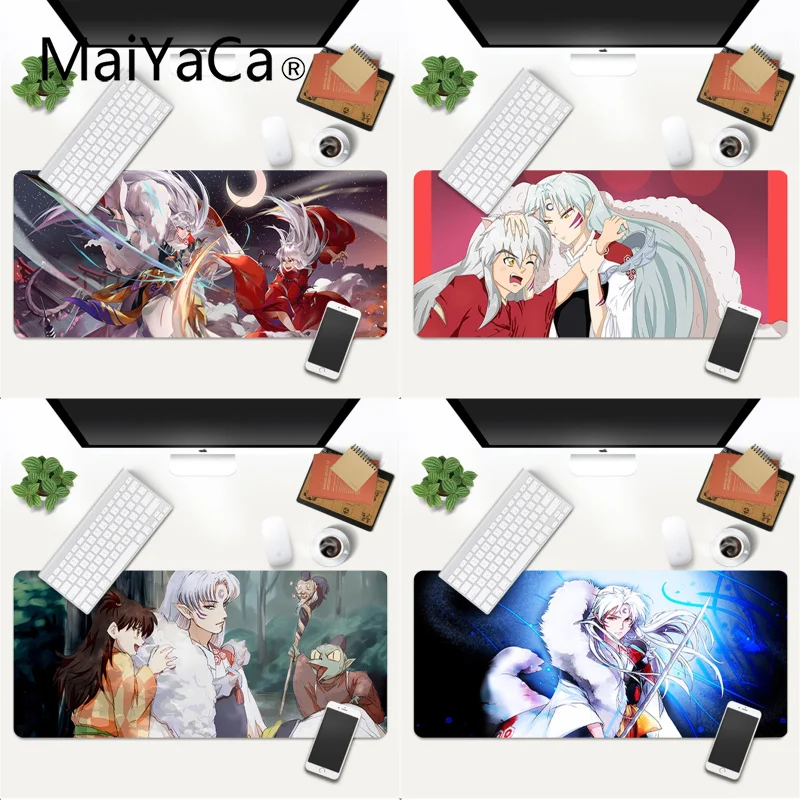 

MaiYaCa высококачественные игровые коврики для игр inuyasha, коврик для мыши, игровой коврик для мыши, большой коврик Deak 700x300 мм для overwatch/cs go