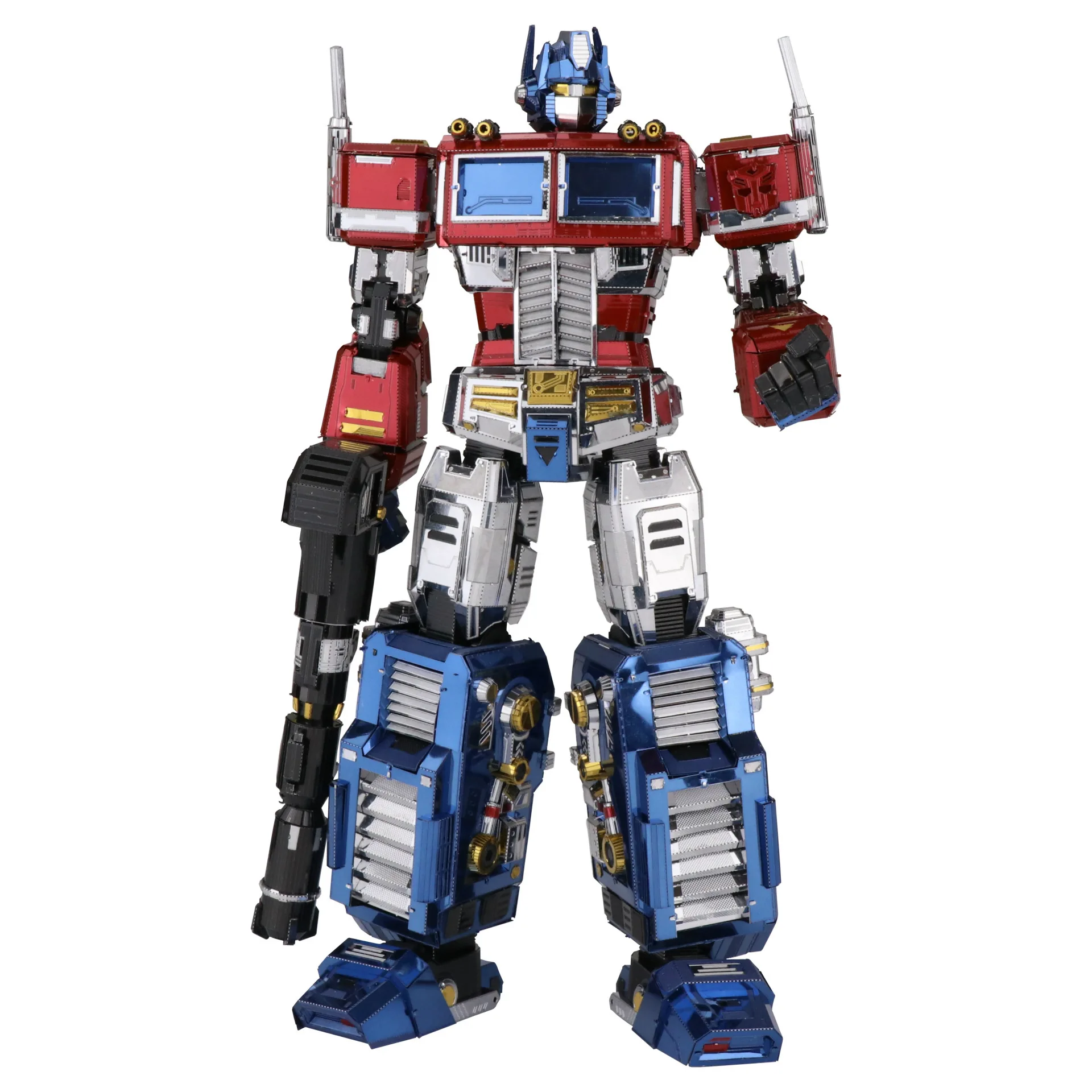 MU Art модель 3D металлическая головоломка G1 красная робота DIY лазерная резка
