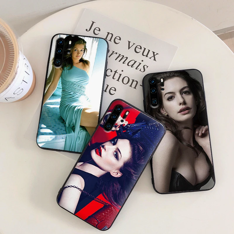 Энн Хэтэуэй Мягкий силиконовый чехол Чехол для мобильного телефона huawei P30 Lite Pro P