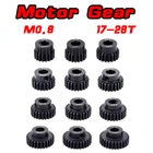 M0.6 5 мм 17T 18T 19T 20T 21T 22T 24T 26T 28T 30T черная стальная металлическая Шестерня мотора для 18 RC модели автомобиля запчасти для мотора