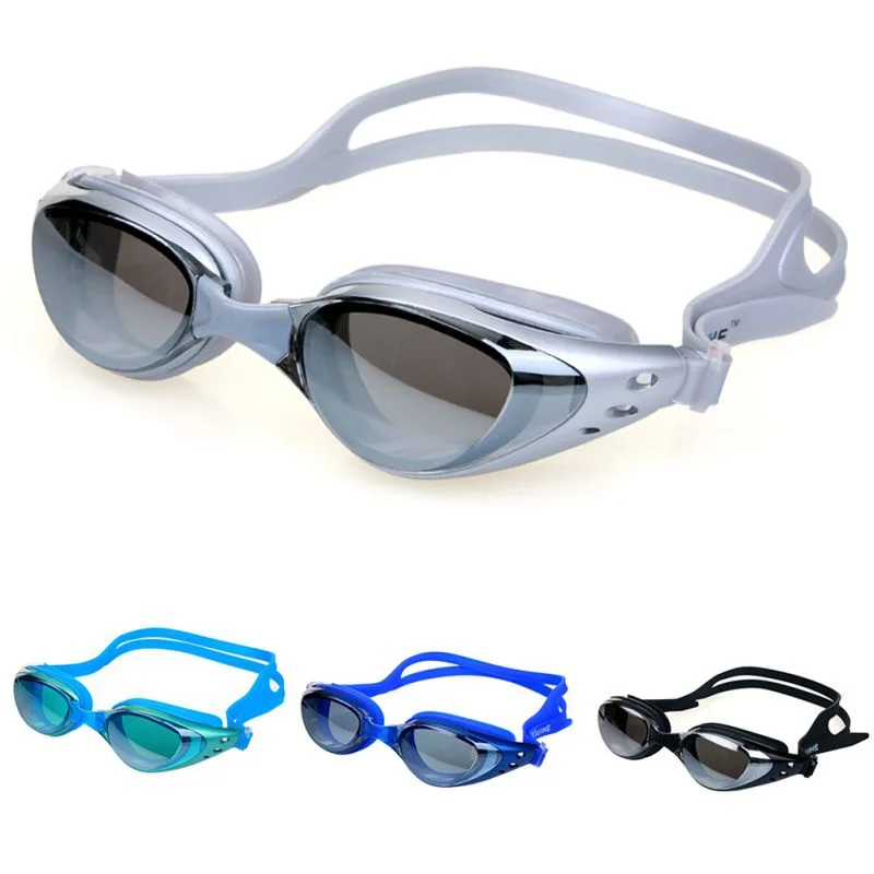 

Mirrored Swim Goggles Silicone Seal Swimming Goggles Diving Glasses UV Protection Anti-fog Anti-shatter Swimming Glasses ZJ01