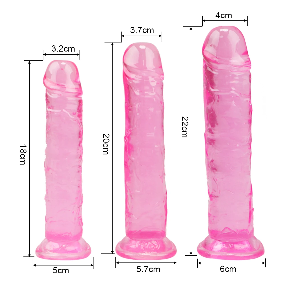 Эротический мягкий Желейный фаллоимитатор Анальная пробка реалистичный сильный
