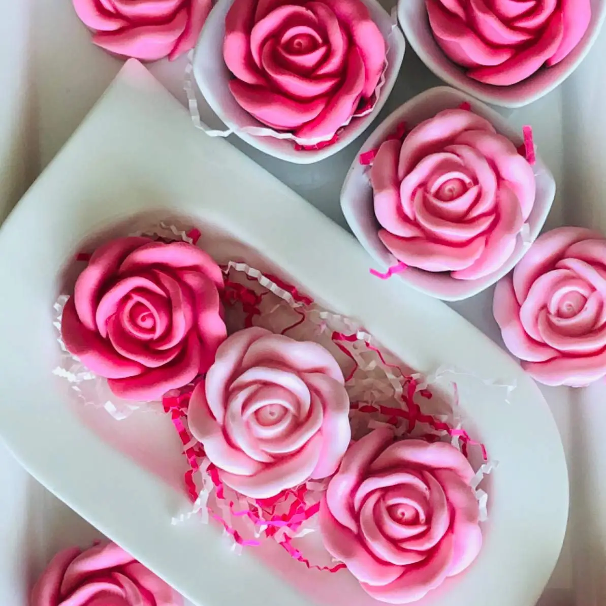 3D Свеча цветок розы формы для творчества силиконовая форма изготовления мастики