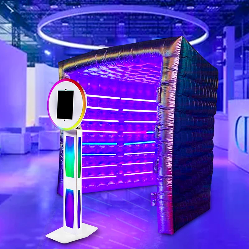 Горячая Распродажа модные надувные Photo booth палатка с трубкой светодиодный RGB свет