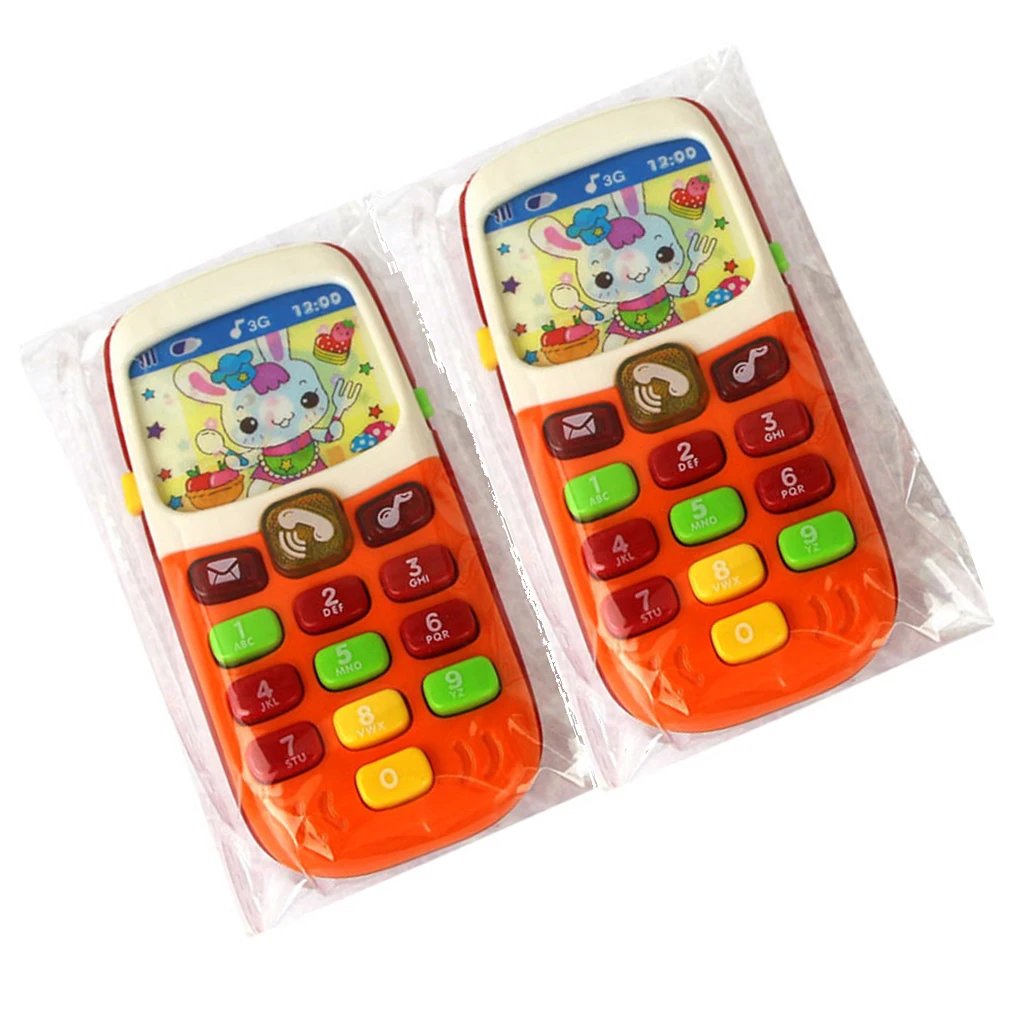 

Baby Kids Phone Toy Music Sound Machine Electronic Mobile Phone Toy For Educational Learning