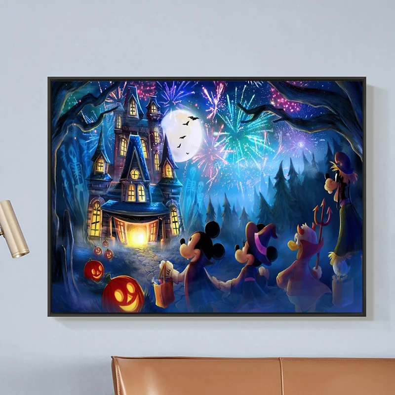 Disney Микки не так страшная вечерние на Хэллоуин 2019 аттракцион плакат land Magic Kingdom