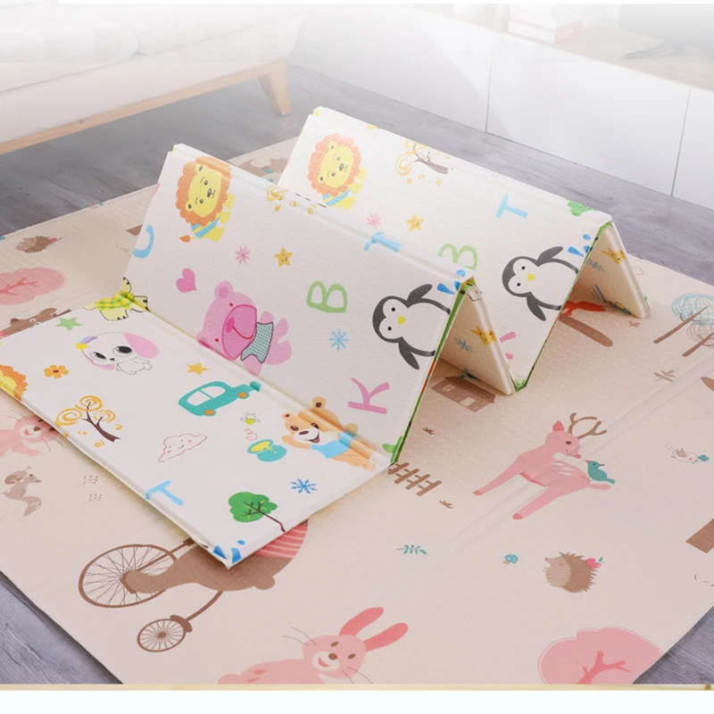 Детский игровой коврик складные коврики из пенопласта для ползания Мультяшные