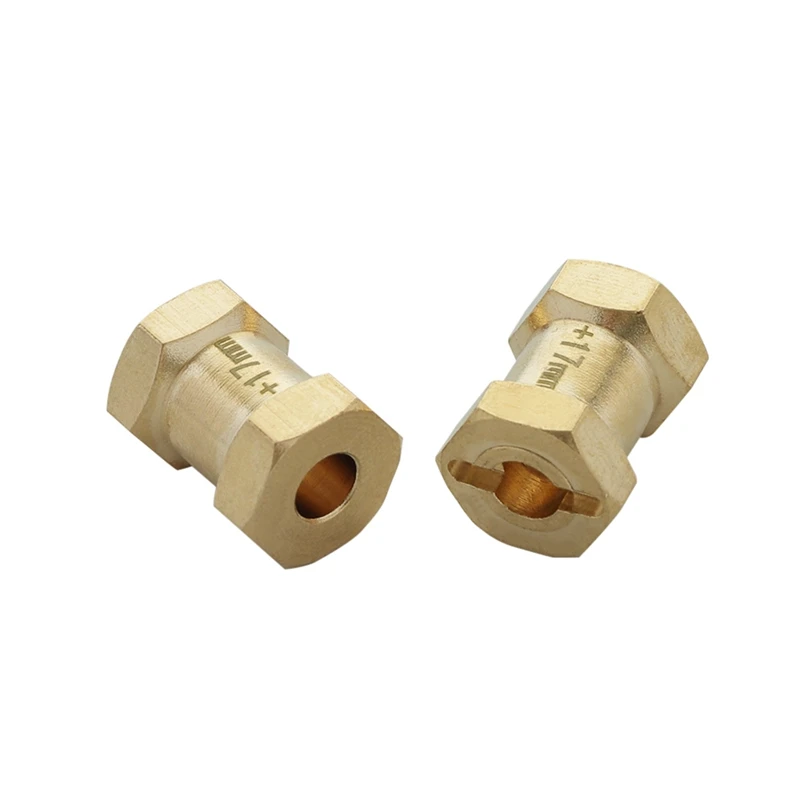 

4PCS RC Car 12mm Hex Wheel Hub Drive Adaptor 12mm Extension Combiner Brass Coupler with 12PCS 4mm M4 Wheel Lock Nuts