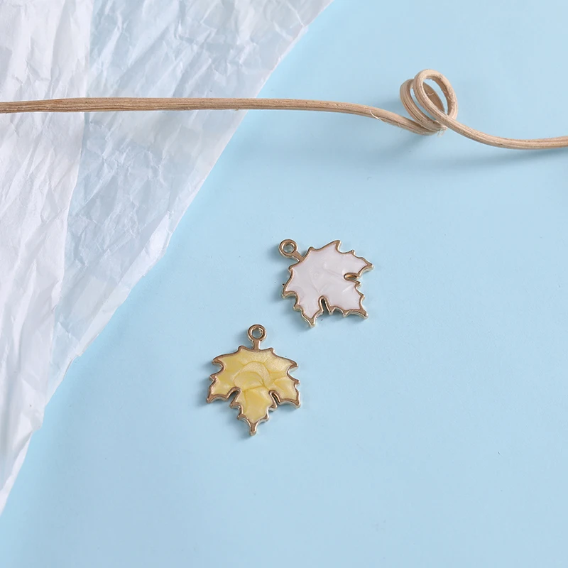 Сплав кленовый лист Капельное масло аксессуары diy Ювелирный материал