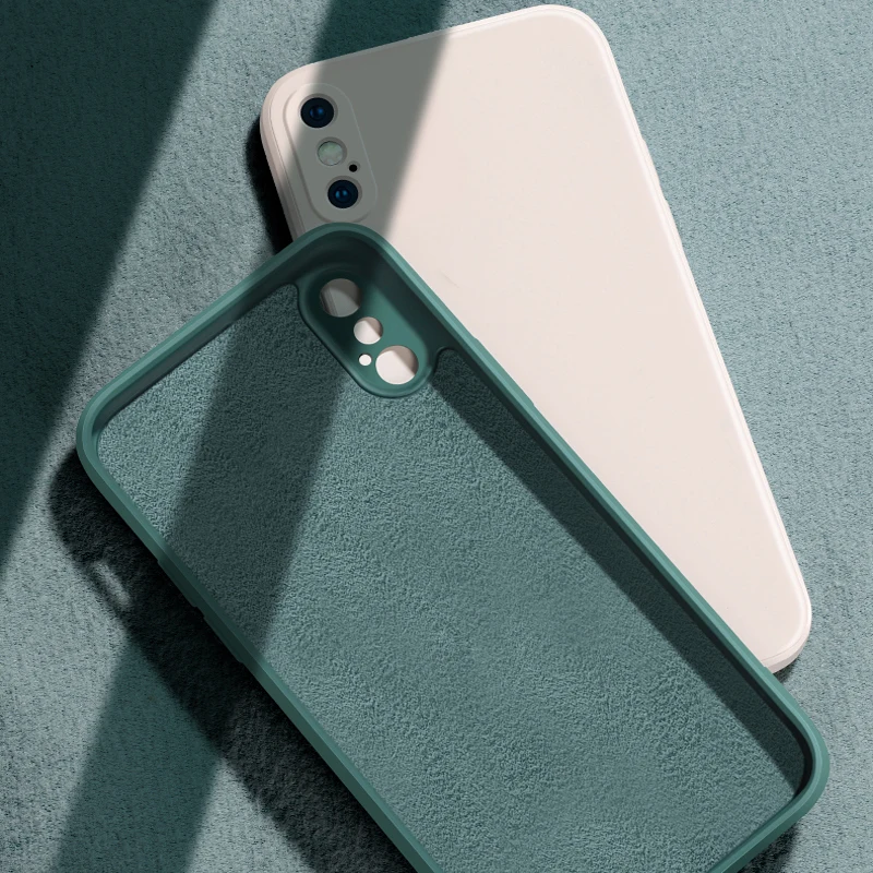 

Original Liquid Shockproof Protective Case For iPhone 11 12 Pro Max mini 7 8 6 6S Plus XR X XS MAX SE 2020 Silicone Soft Cover