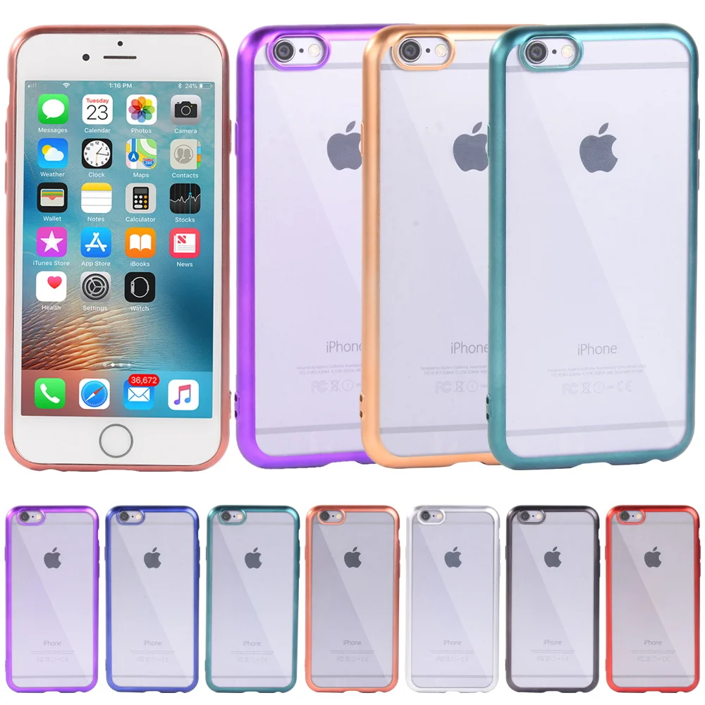 Чехол для телефона Apple Iphone 6/Iphone 6s Прозрачный мягкий силиконовый чехол мобильный