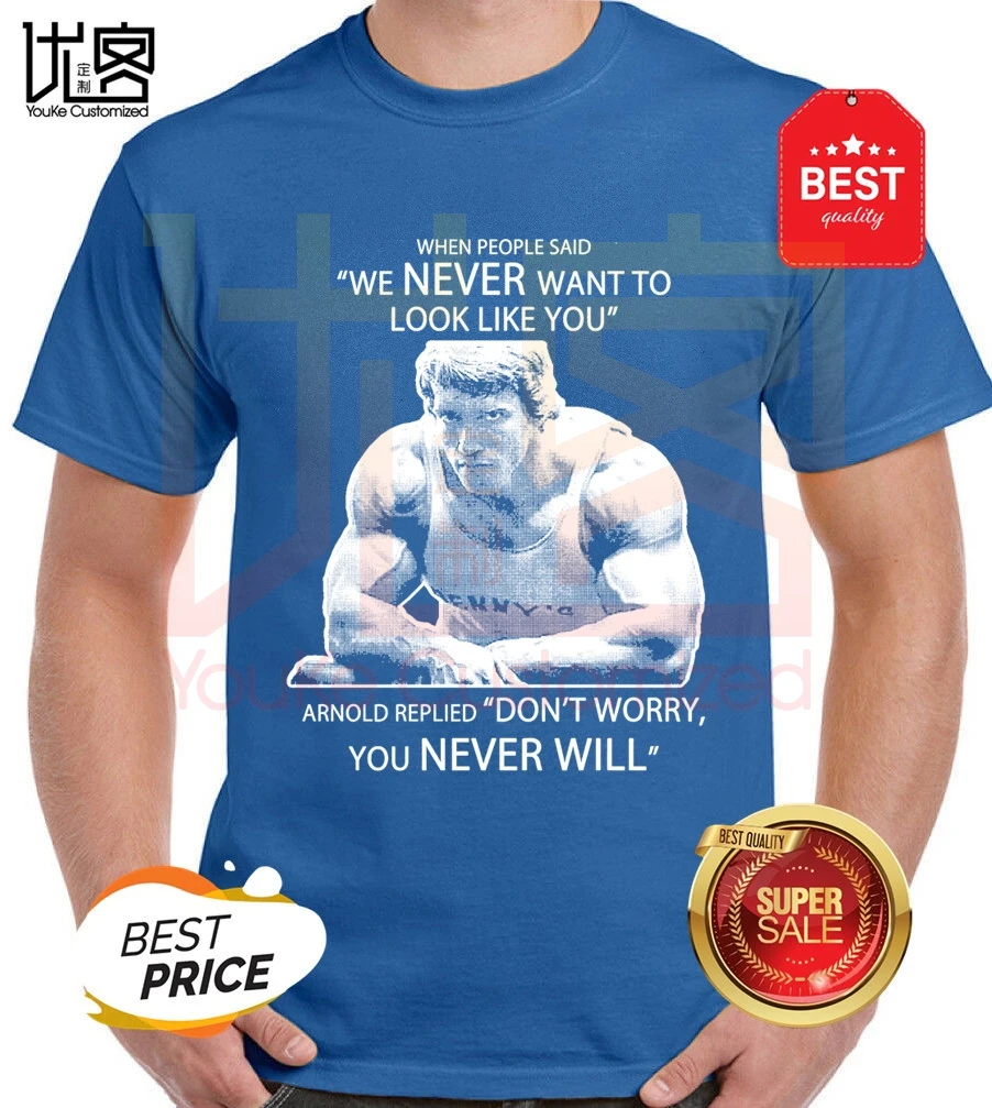 Мужская футболка Арни Арнольд Шварценеггер бодибилдинг Camiseta Para Hombre для футболки