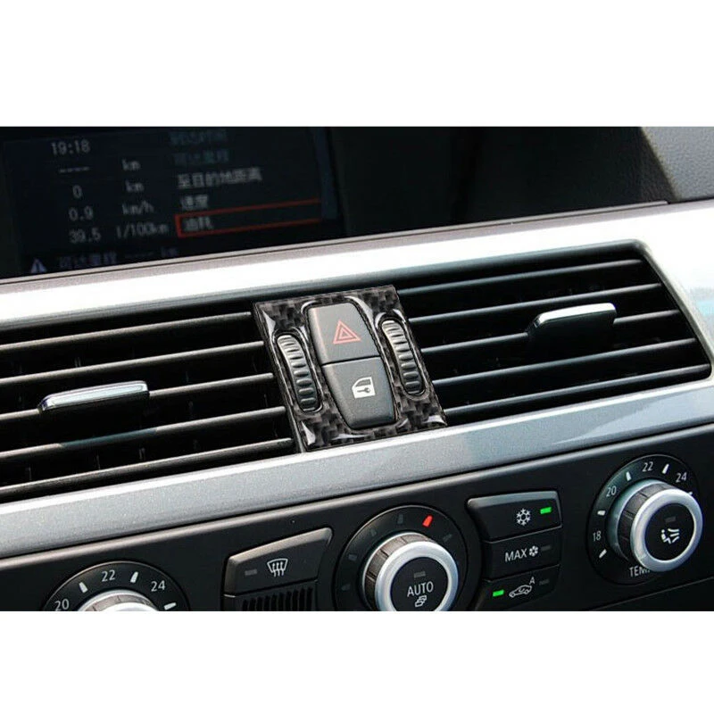 Аксессуары воздушный выход отделка углеродного волокна черный кондиционер