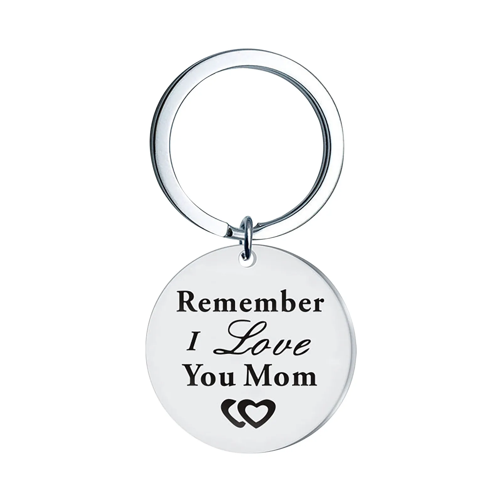 Брелок из нержавеющей стали с гравировкой подарок на день матери лучший