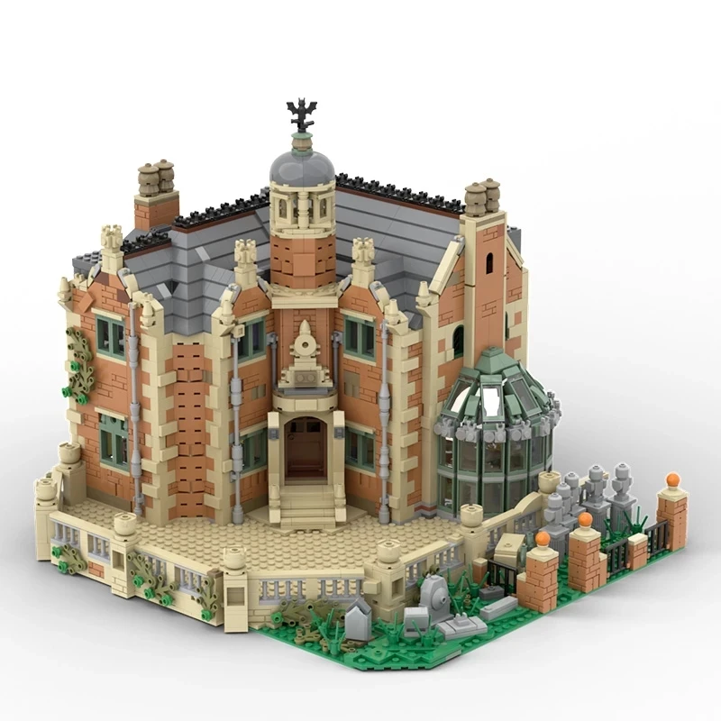

moc The Haunted Manor Ghost House Collection Haunted Ghost Castle Fit Idea Model Streetview Building Blocks Bricks Kid Gift