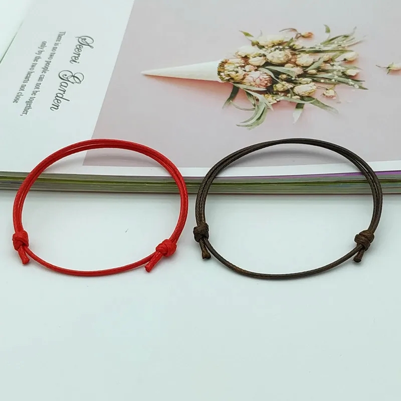 2019 новый модный веревочный браслет для мужчин и женщин простой красный черный