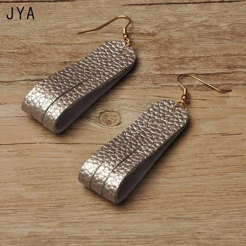 Женские кожаные серьги Cpop модные геометрические с подвеской ювелирные украшения